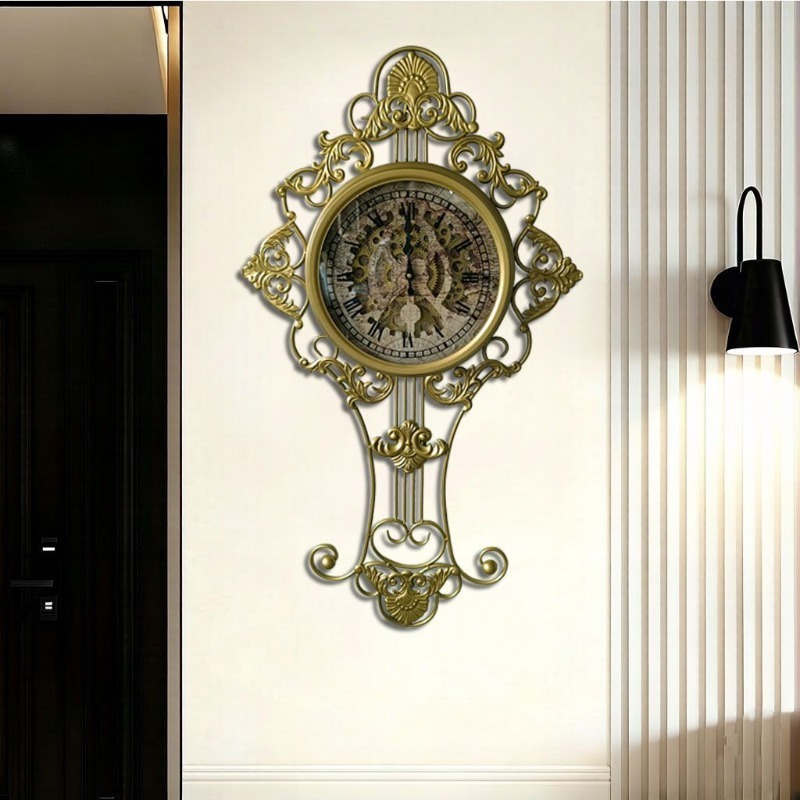 Luxury Lifestyle Aesthetics - Reloj de pared de diseño mecánico,
