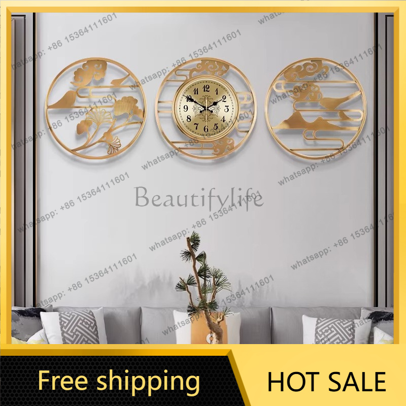 Luxury Lifestyle Aesthetics - Reloj de Pared Redondo de Estilo