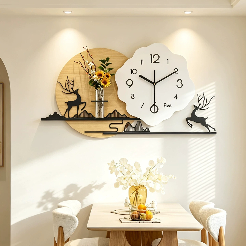 Luxury Lifestyle Aesthetics - Relojes de pared de estilo chino