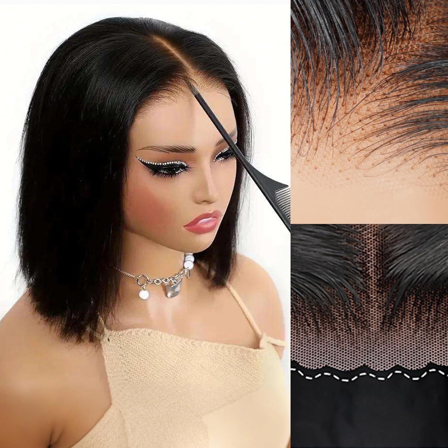 Peluca corta estilo bob con en - Luxury Lifestyle Travel reseña y precio