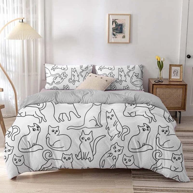 Juego de funda de edredón con  - Linen Duvet Cover reseña y precio