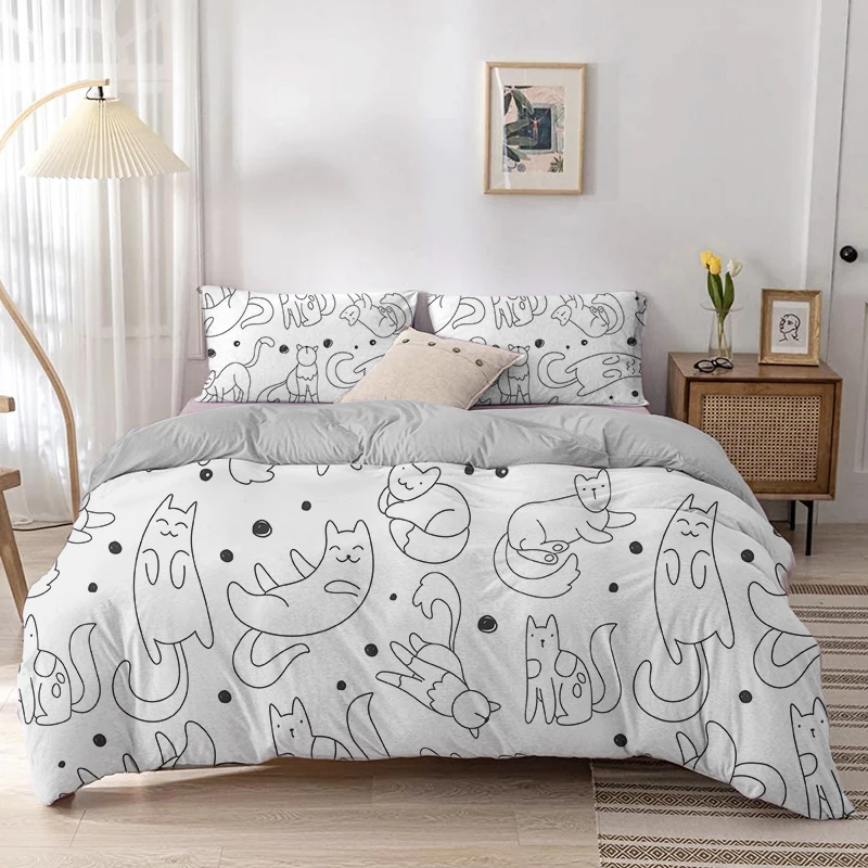 Juego de funda de edredón con  - Linen Duvet Cover reseña y precio