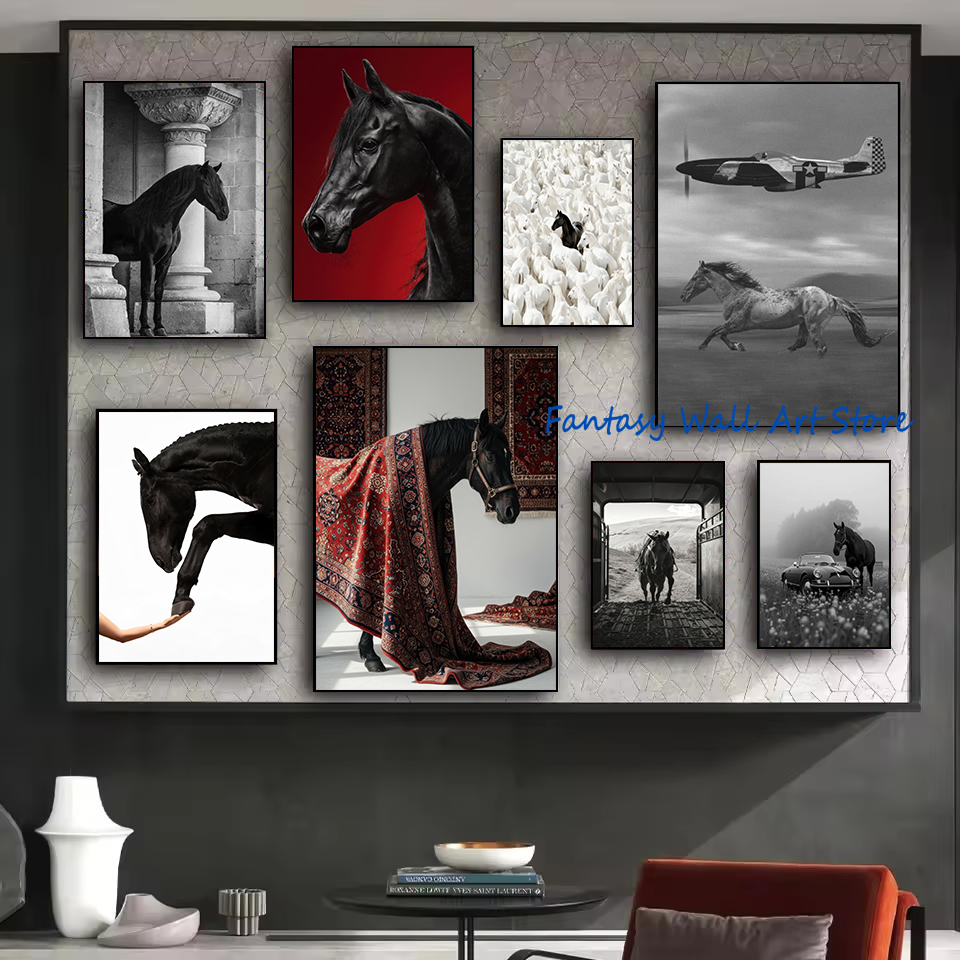 Fotografías de Caballos Negros - Luxury Lifestyle Picture reseña y precio