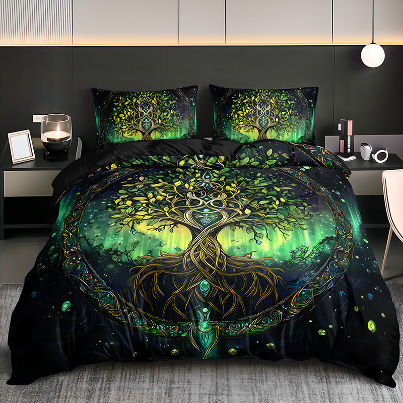 Juego de cama con luz verde mí - Luxury Lifestyle Definition reseña y precio
